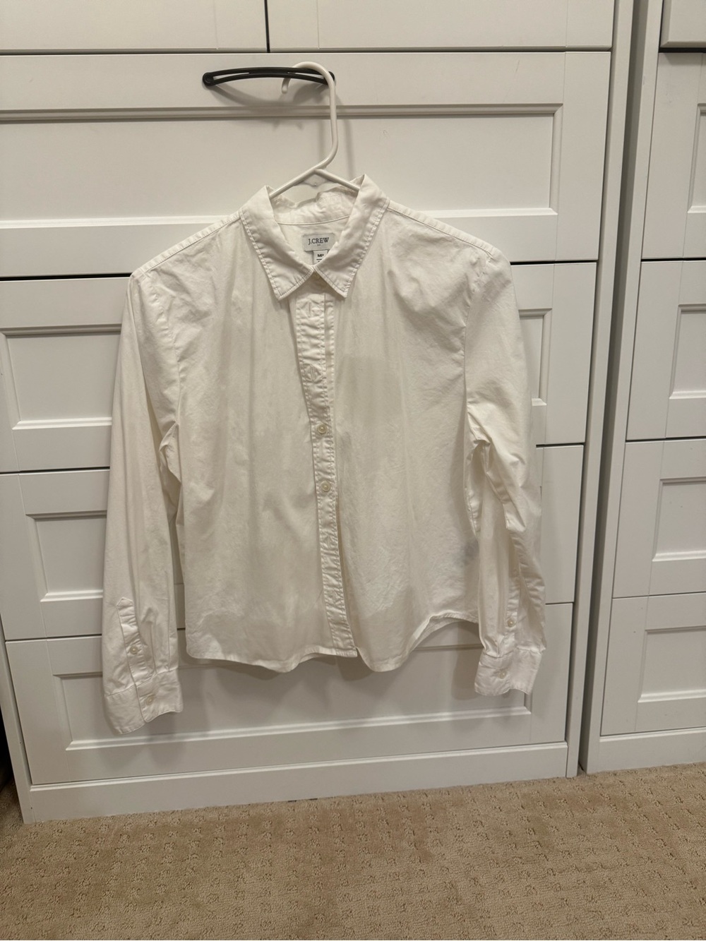 J. Crew White Men's Dress Shirt - Classic Button-Down